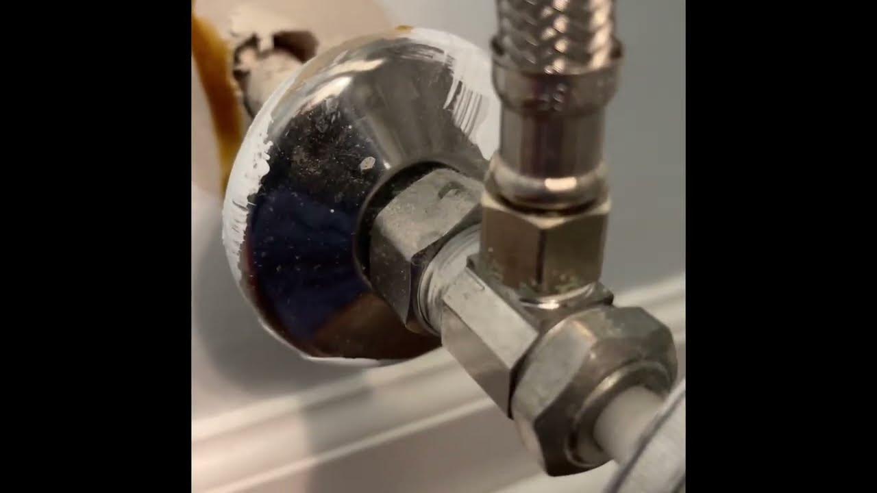 How to fill gaps around pipe hole. YouTube