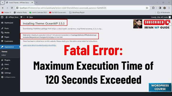 Lỗi maximum execution time of 120 line 49 xenforo năm 2024