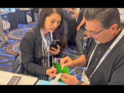 Pricking with DigiVibe at the Caesar's Palace ADG Trade Show