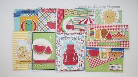 10 Cards 1 Doodlebug Collection Collaboration With Helen & Cherryl
