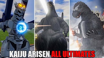 ALL NEW ULTIMATE ATTACKS 🔴 In Kaiju Arisen 5.0 - ROBLOX