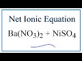 Net Ionic Equations and Solubility