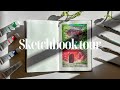 Sketchbook tour  get ready for lots of studio ghibli paintings