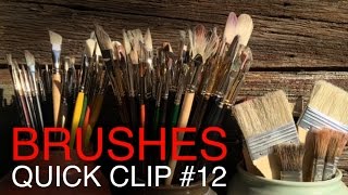 The BEST brushes for Oil Painting, and how to clean them!