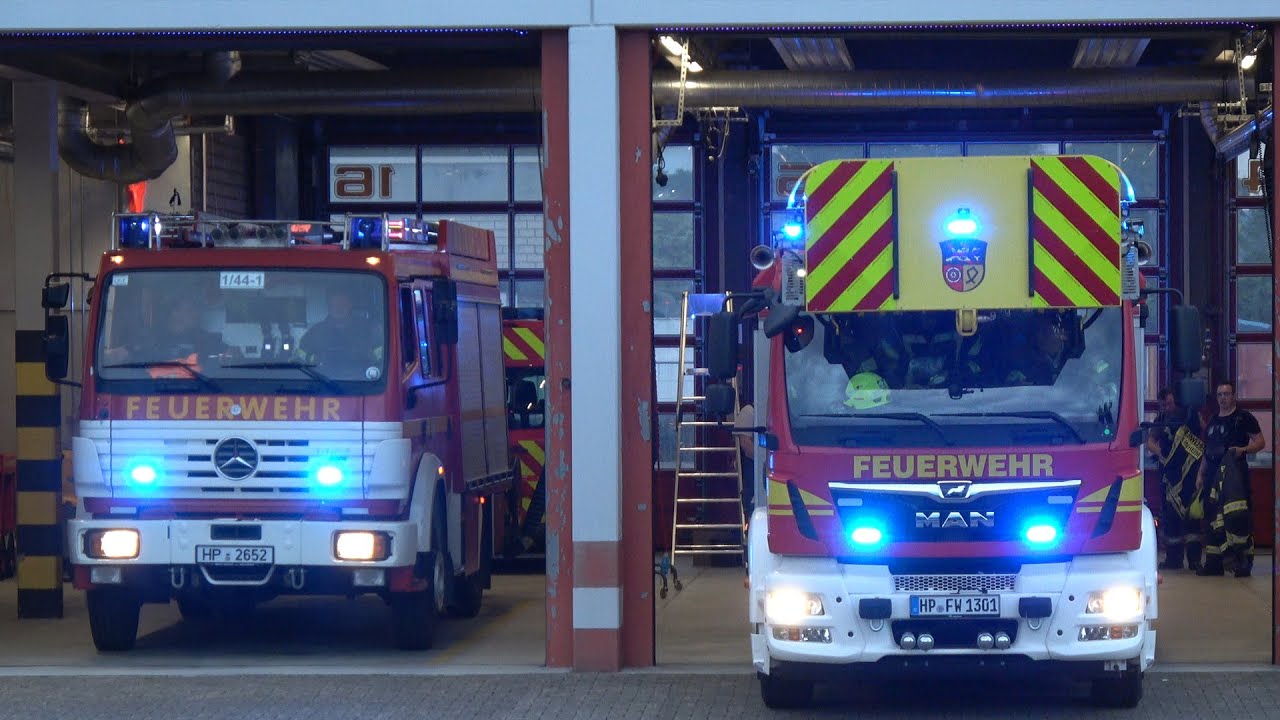 [Ankommende FFler] Löschzug der Freiwilligen Feuerwehr Viernheim rückt aus zu Wohnungsbrand - F2Y