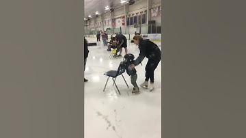 Learning how to ice skate for the first time!