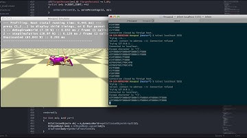 Hexapod Simulator with TCP interface