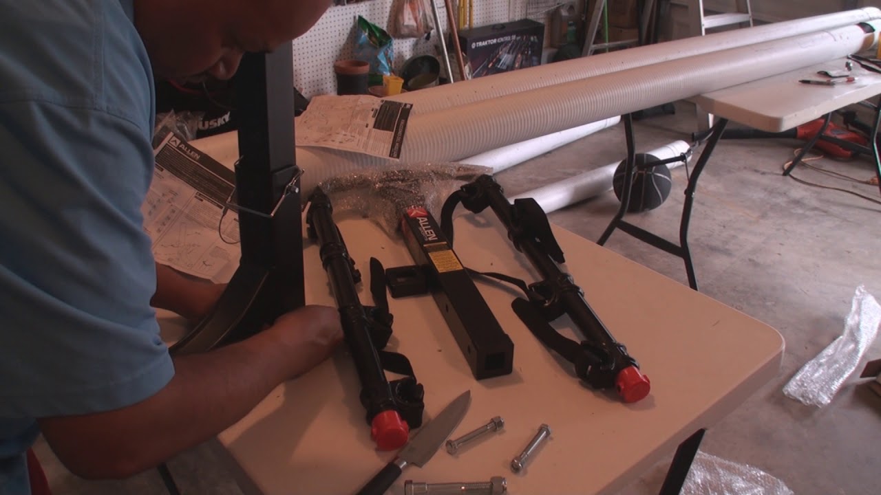 allen sports deluxe hitch mounted bike rack