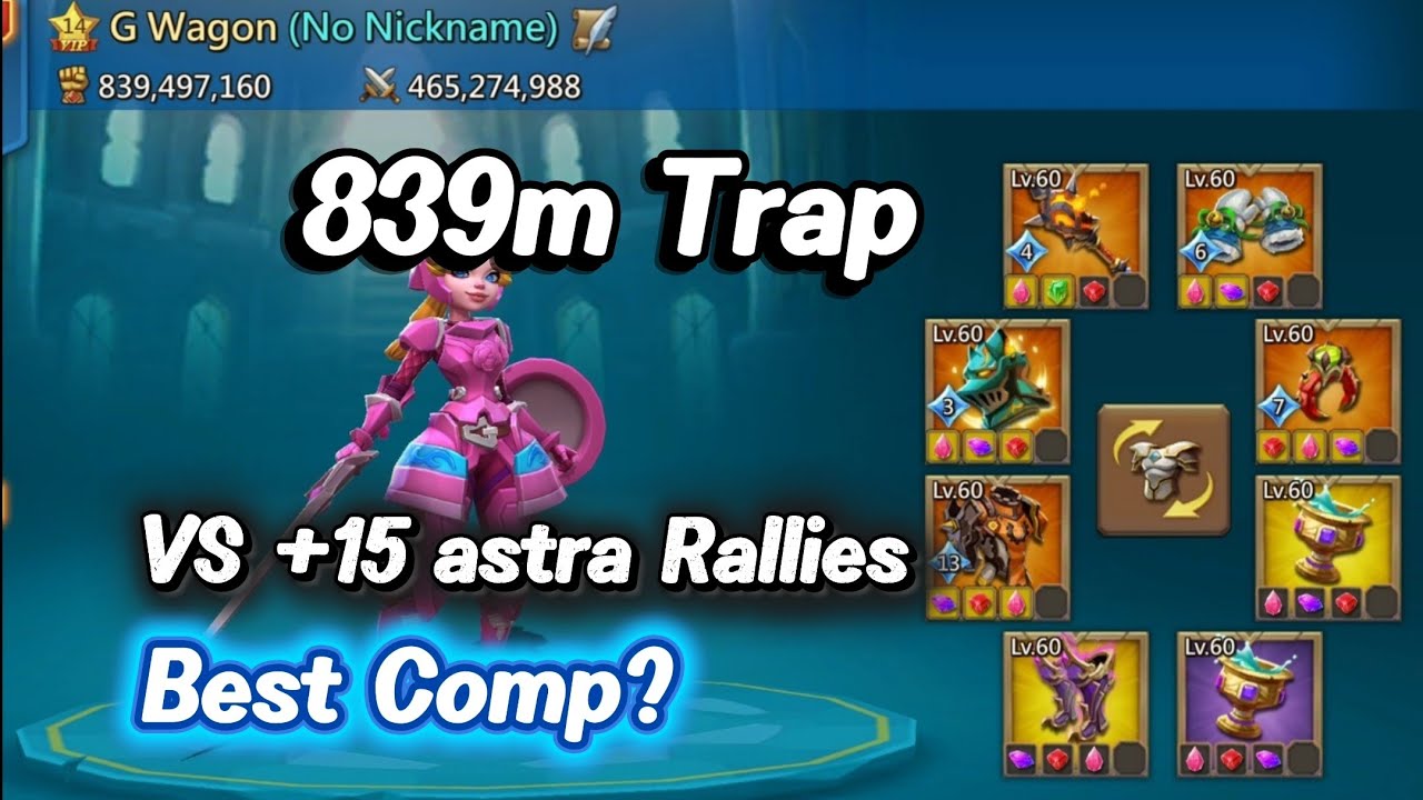 My Best Day Ever Trapping. Mixed Rallies. +15 astralite Rally Leads. Mythic Rally Trap. Lords Mobile