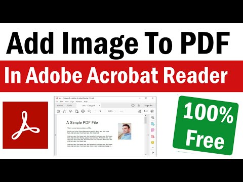Add Image to PDF | How To Add Image To PDF in Adobe Reader | How To Insert Image in PDF For Free