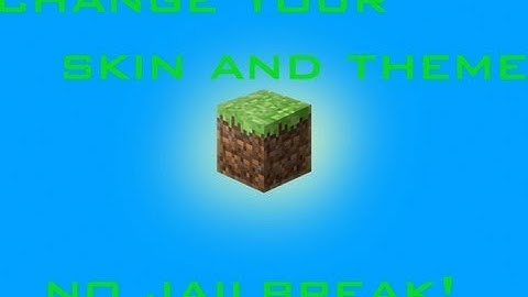 how to change mc pe skin and texture no jailbreak!!