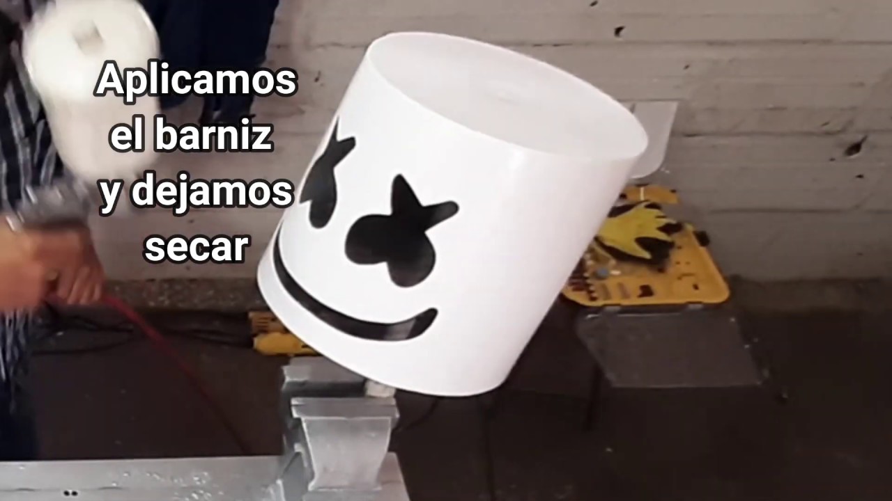 COMO HACER EL CASCO DE MARSHMELLO FÁCIL DIY