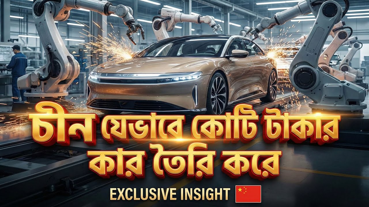 চীনের ফ্যাক্টরীতে কি ভাবে কোটি টাকার লাক্সারি কার তৈরি হয় ?