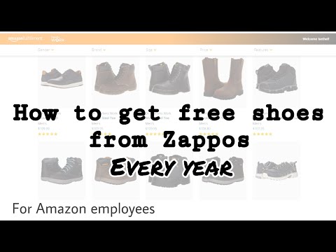 How to get free shoes from Zappos every year if you work for Amazon