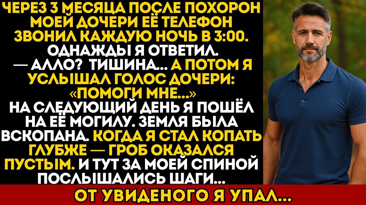 Телефон моей мёртвой дочери звонил ночами. Я ответил — и услышал её голос: «Помоги мне».