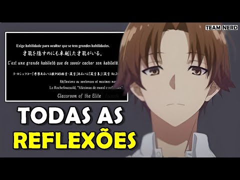 Todas as Frases filosóficas de Classroom of the elite (Youkoso jitsuryoku)  