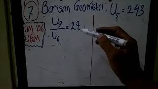 Pembahasan Soal Um Ugm Barisan Dan Deret
