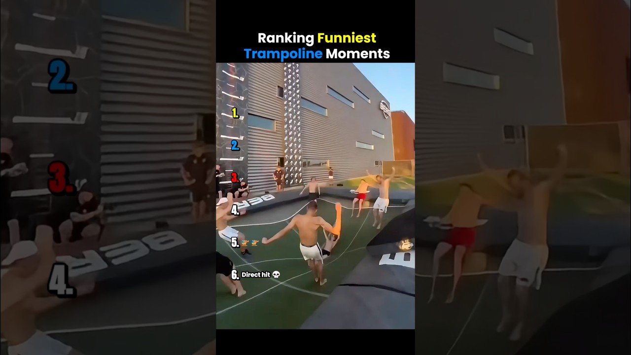 Ranking Funniest Trampoline Moments 