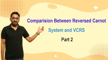 Comparision between Reversed Carnot system and VCRS Part 2 GATE 2021-2022 | Mechanical Engineering