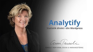 Analytify för visning av statistik direkt i din Wordpress