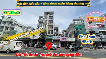 SIÊU PHẨM 7 TẦNG MẶT TIỀN HAI BÀ TRƯNG NỐI DÀI | 38M2 CHỈ 12,5 TỶ | ĐƯỜNG THƯƠNG MẠI CỰC ĐỈNH