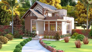 The Right Solution Small house with Maximum Spatial Arrangement, 3 Bedroom House with Elegant Model