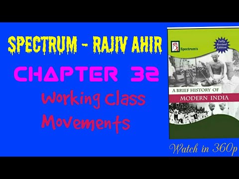 Chapter 32 - Working Class Movements