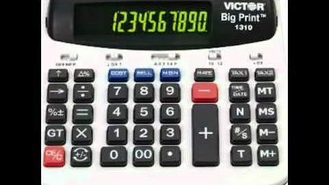 Victor®4 Big Print 1310 Thermal Printing Calculator