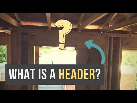 Video: Hva er en header i konstruksjonen?