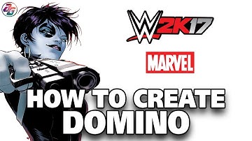 WWE 2K17 | How to create Domino (Without Custom Logo)✔
