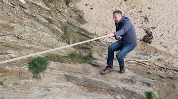 Rope descent to SECRET BEACH in Cornwall!