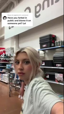 Tiktok Blonde Girl Fart Compilation #8