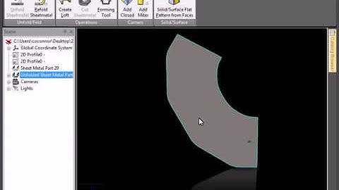 Sheet Metal Loft in IronCAD | My Triball