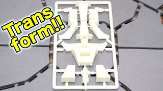 STOP MOTION TRANSFORM TOKYO→TOKYO TOWER OSAKA→OSAKA CASTLE JAPANESE PLASTIC MODEL