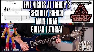 Five Nights At Freddy’s Security Breach Main Theme Guitar Tutorial