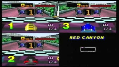 F-Zero X - Vs mode Gameplay