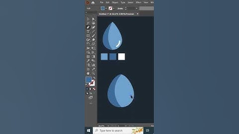 Flat Design Water Drop | Illustrator Tutorial