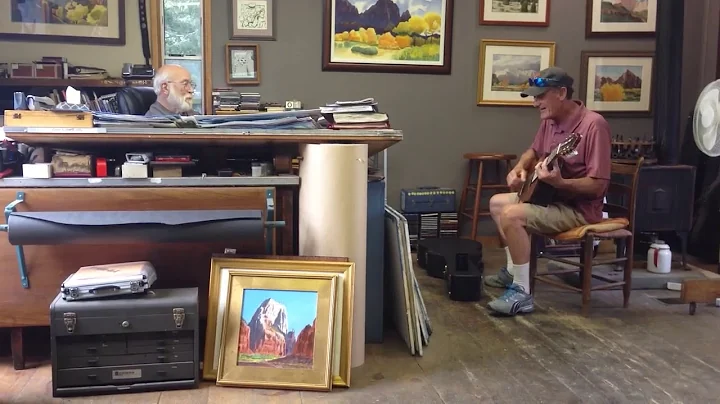 Dad and Ron in the Studio