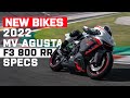 MV AGUSTA F3 800 RR (2022) Specs | Elegant Sportsbike Gets Racy in Flagship Upgrade | Visordown.com