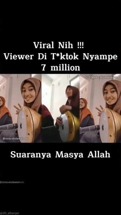 Santriwati Viral Hadroh Albanjari #viral #tiktok #santriwati