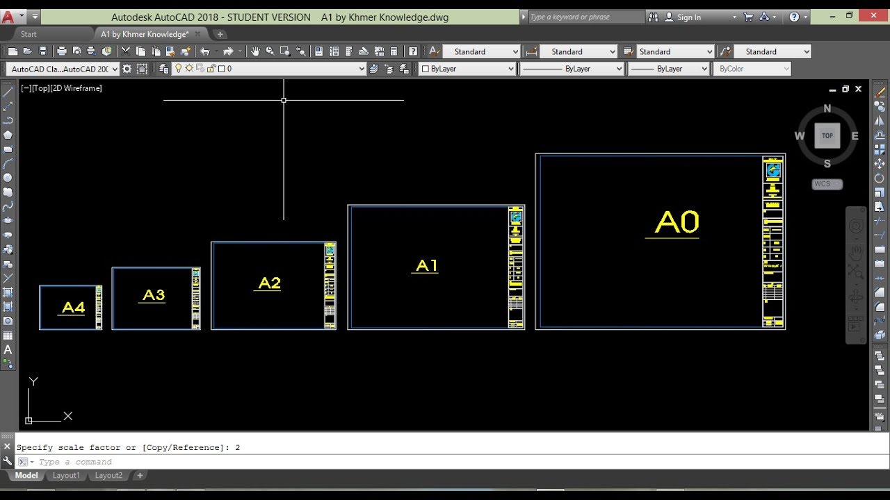 page-setup-in-autocad-a0-a1-a2-a3-a4-by-khmer-knowledge-youtube