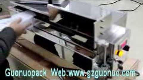 GN F01 Tabletop Semi-Auto  box gluing machine     Email:gzguonuo@gmail.com