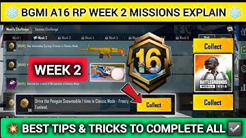 BGMI A16 Royal Pass Week 2 All Missions Explained 🔥 | Easy Tips & Tricks #bgmia16rpweek2 