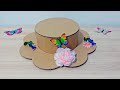 How to make cardboard hats  easter hat diy