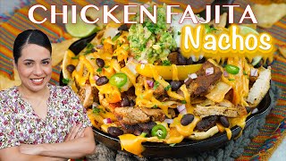 How to make CHICKEN FAJITA NACHOS | Mexican Chicken recipes | Villa Cocina