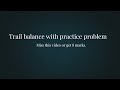 Trial balance