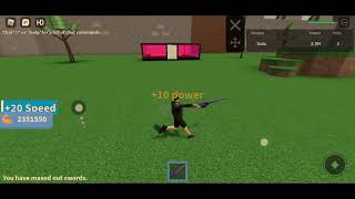 Roblox-!Update! Weapon-Sword Simulator 2: tutorial : on how to get inside the 10K per swing sword!!!