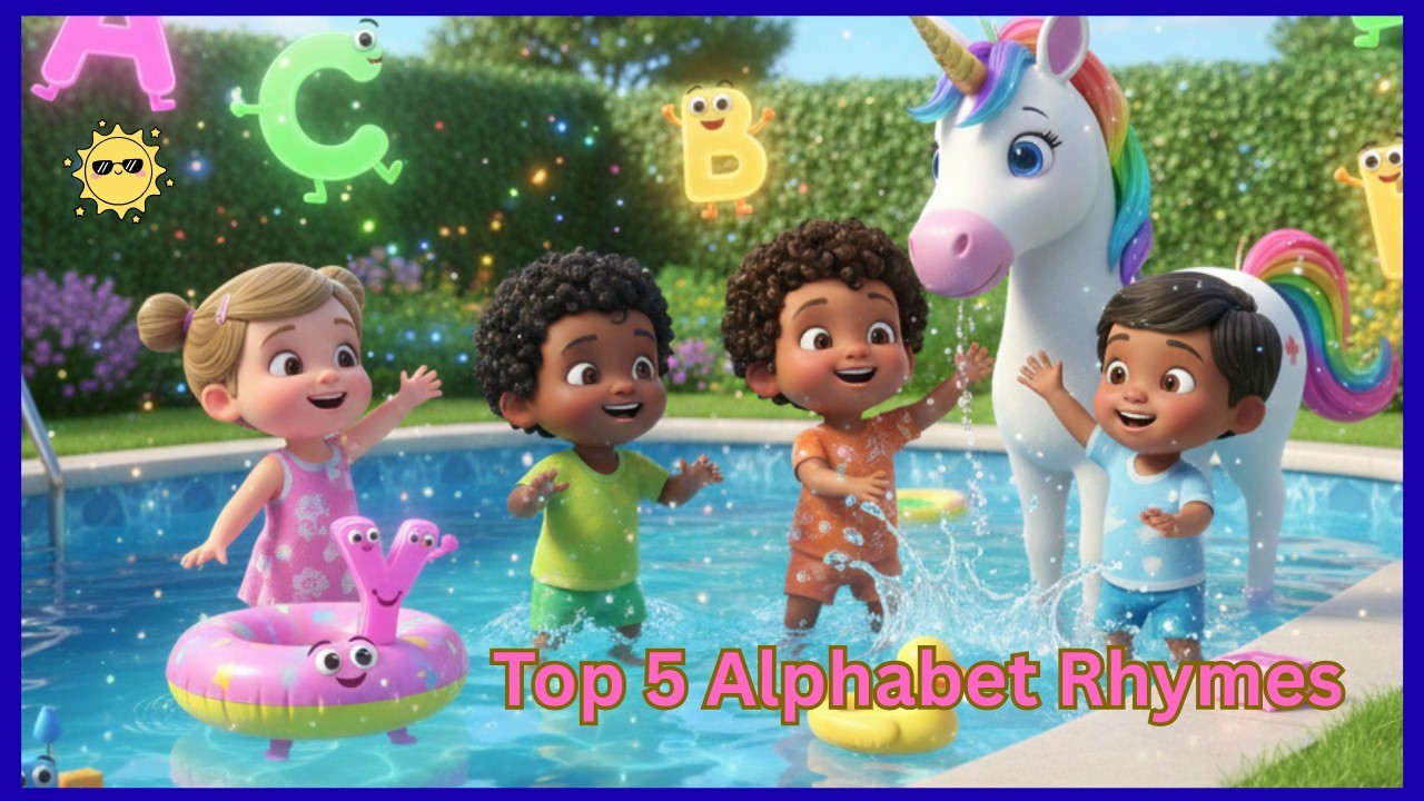 ABC Phonics + Top 5 Alphabet Rhymes 🎤 Easy Learning for Kids