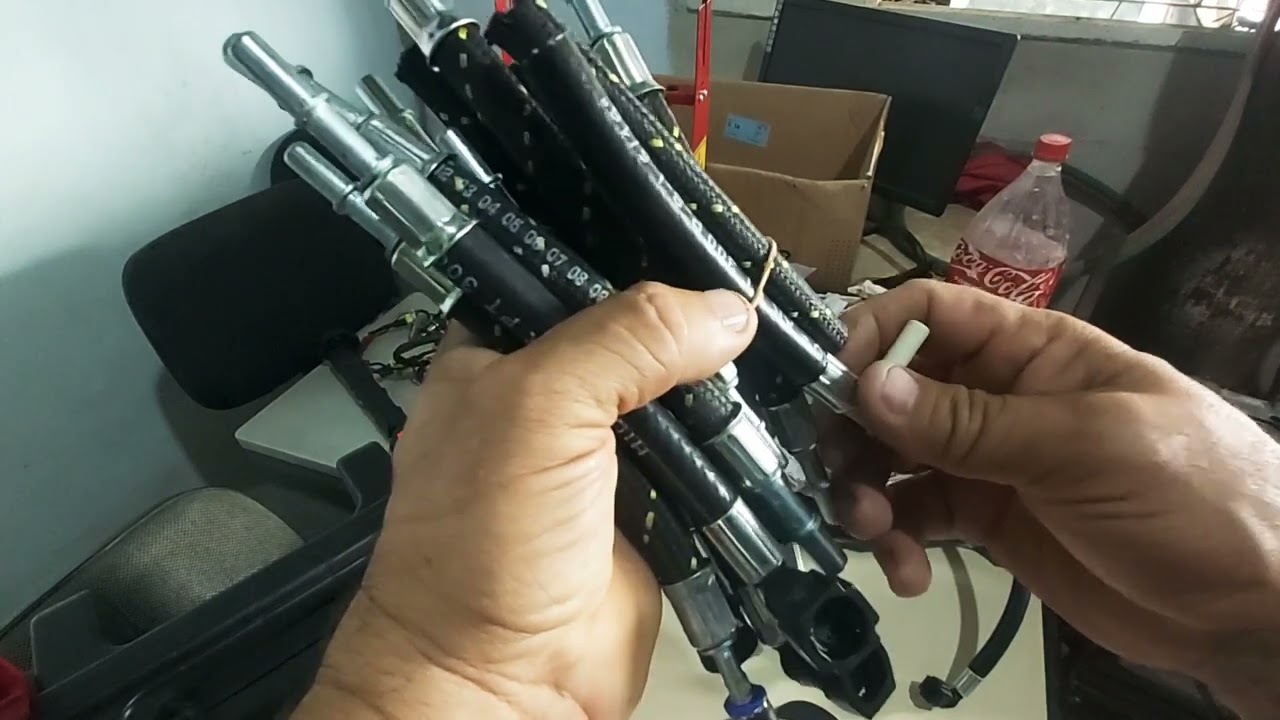 teste de pressão e vazão de combustivel  da superteste