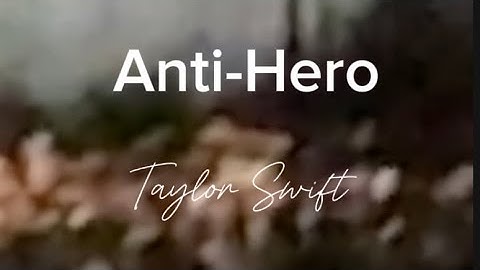 Taylor Swift - Anti-Hero Lyric Video (The Eras Tour Concert Version)
